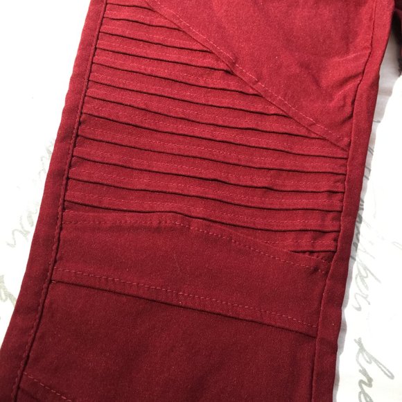 Burgundy Slim Leg Pants Petite - Picture 8 of 13